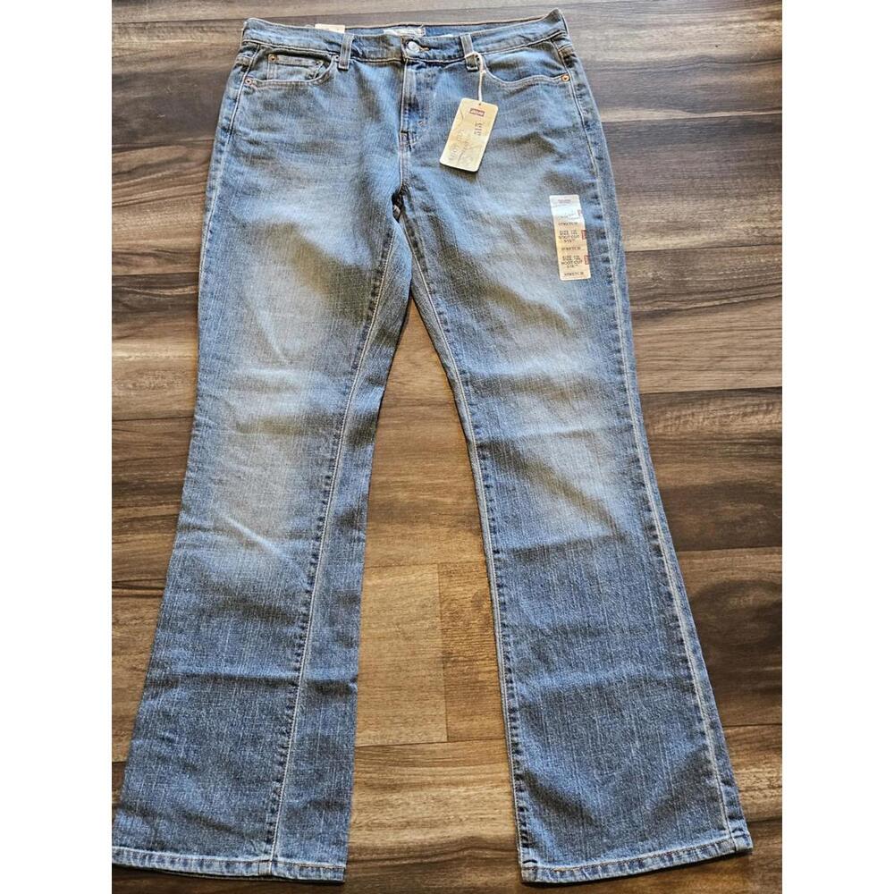Vintage Levi's 515 Bootcut Jeans 12L Blue Stretch Mid Rise Cotton Blend Y2K NEW